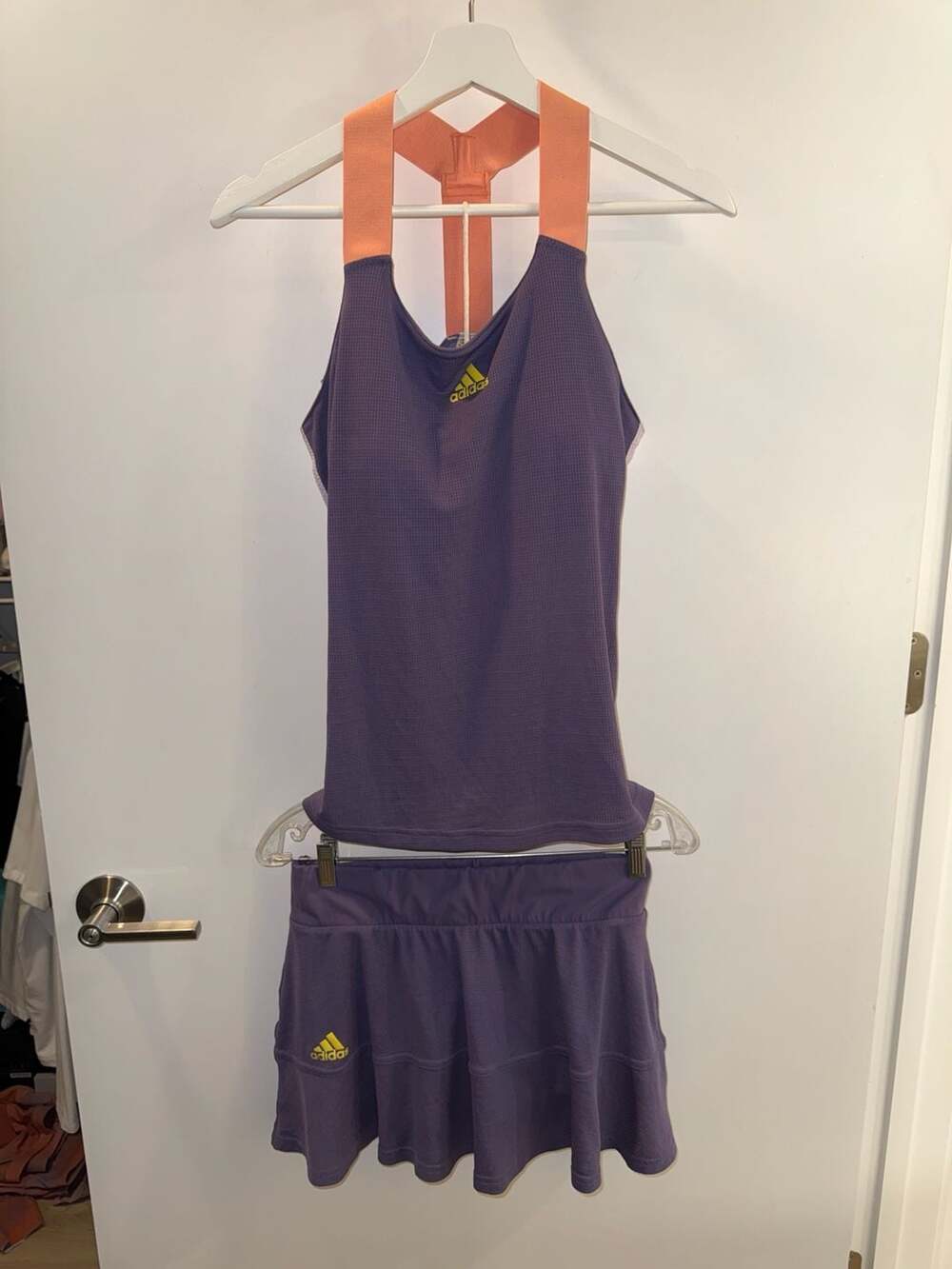 Adidas HEAT.RDY Tennis Tank and Skort Set Purple Size M
